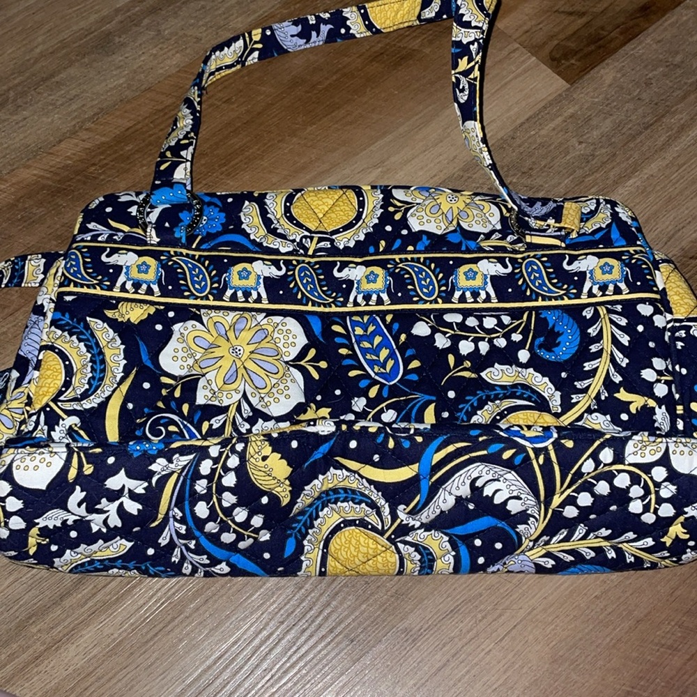 Vera Bradley Ellie Whitney Elephant Shoulder Bag 💙💛 - Picture 9 of 13